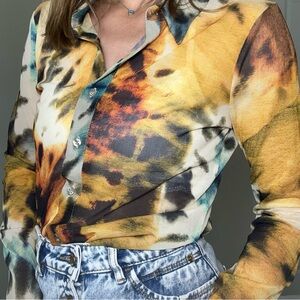 ZARA woman shirt leopard 🐆 size M